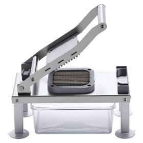 Vegetable Chopper Mandoline Slicer, All-in-1 Food Veggie Cutter with 8 Stainless Steel Blades, Cheese Grater Onion Potato Salad Dicer with Contai