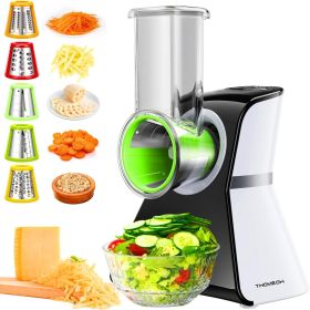 Electric Cheese Grater Salad Shooter,5-In-1 Electric Slicer For Home Kitchen,One-Touch Easy Control