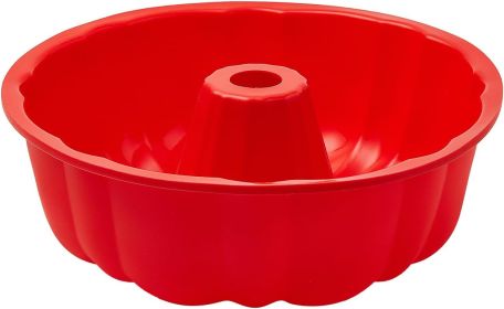 silicone cake pan, silicone Cake Molds, Bakeware Non Stick 10 inch Pan for Jello,Gelatin,cake, Silicone Baking Molds for Cakes