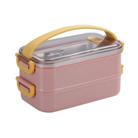 Portable Refillable Insulated Lunch Box for Household (Color: Pink, Type: Lunch box)